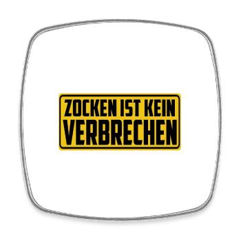 Zocken Ist Kein Verbrechen Videospieler Gamer Gami - Viereckiger Kühlschrankmagnet - Weiß - Vorne