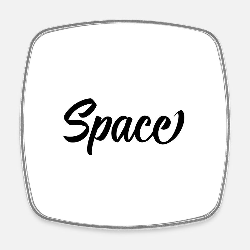 Espace - Magnet carré - blanc