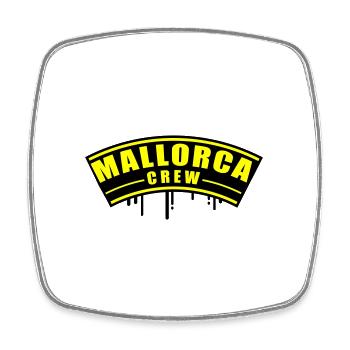 Mallorca Crew - Viereckiger Kühlschrankmagnet - Weiß - Vorne