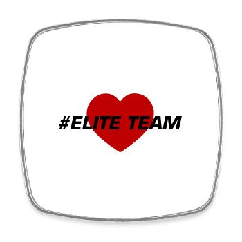Elite Team Heart Love - Square fridge magnet - white - Front