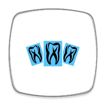 Dentiste Dentiste Dentaire Icône - Magnet carré - blanc - Devant