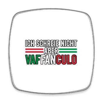 Italien Italiener Vaffanculo - Viereckiger Kühlschrankmagnet - Weiß - Vorne