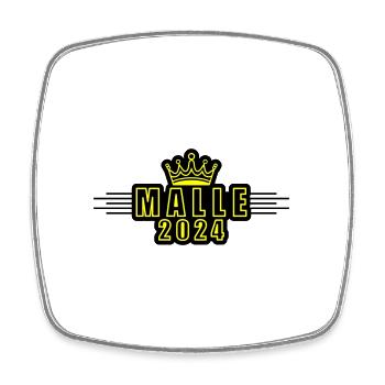Malle 2024 Majorque Krone - Magnet carré - blanc - Devant