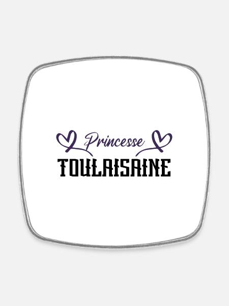 Princesse toulousaine - Magnet carré - blanc