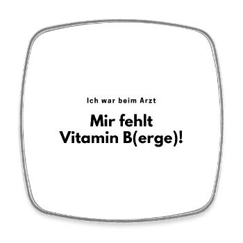 Mir fehlen die Berge - Wandern Wanderschuhe Natur - Viereckiger Kühlschrankmagnet - Weiß - Vorne