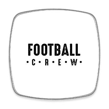 Football Crew - Square fridge magnet - white - Front