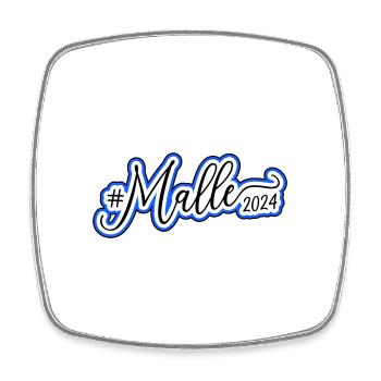 Malle 2024 Palm Tree Mallorca - Magnet carré - blanc - Devant