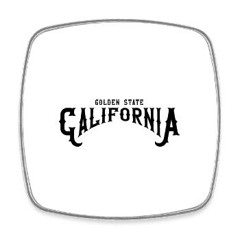 Golden State California - Viereckiger Kühlschrankmagnet - Weiß - Vorne