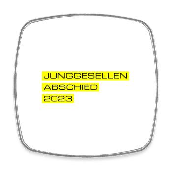 Junggesellen Abschied 2023 - Viereckiger Kühlschrankmagnet - Weiß - Vorne