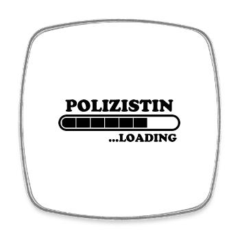 Polizistin Spruch Polizei Witz Polizistin Geschenk - Viereckiger Kühlschrankmagnet - Weiß - Vorne