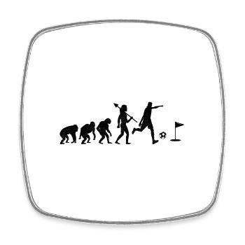 Footgolf Evolution Foot Golf Jouer Footgolfeurs F - Magnet carré - blanc - Devant