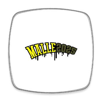 Malle 2025 - Viereckiger Kühlschrankmagnet - Weiß - Vorne