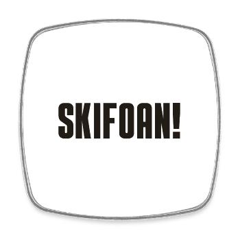 Skifoan - Viereckiger Kühlschrankmagnet - Weiß - Vorne