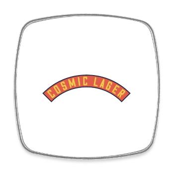 Cosmic Lager Banner - Viereckiger Kühlschrankmagnet - Weiß - Vorne