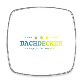 Dachdecker Beruf - Viereckiger Kühlschrankmagnet - Weiß - Vorne