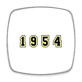 1954 Year Number - Square fridge magnet - white - Front