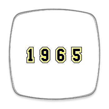 Numéro de l’année 1965 - Magnet carré - blanc - Devant