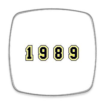 Numéro de l’année 1989 - Magnet carré - blanc - Devant