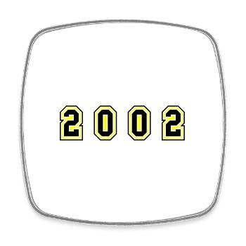 Numéro de l’année 2002 - Magnet carré - blanc - Devant