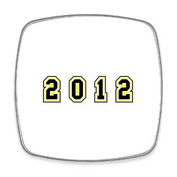 Numéro de l’année 2012 - Magnet carré - blanc - Devant