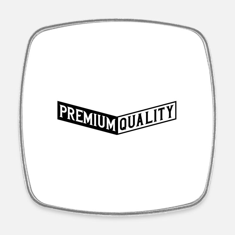 Premium Quality - Viereckiger Kühlschrankmagnet - Weiß