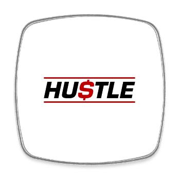 Hustle Odds - Square fridge magnet - white - Front