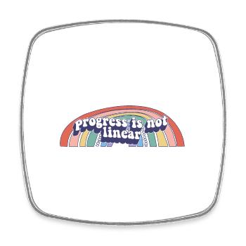 ABA Therapist Progress Is Not Linear BSBA RBT - Viereckiger Kühlschrankmagnet - Weiß - Vorne