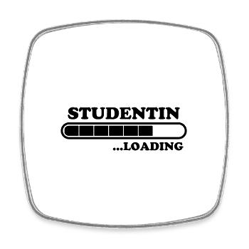 Studentin Spruch Universität Studentin Geschenk - Viereckiger Kühlschrankmagnet - Weiß - Vorne