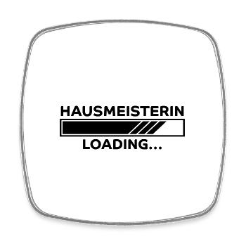 Hausmeisterin Spruch Lustig Hausmeisterin Geschenk - Viereckiger Kühlschrankmagnet - Weiß - Vorne
