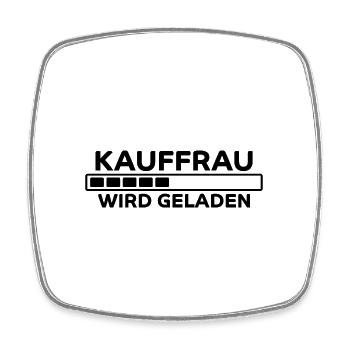 Kauffrau Spruch Verkäuferin Witz Kauffrau Geschenk - Viereckiger Kühlschrankmagnet - Weiß - Vorne