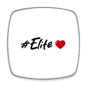 Elite Heart - Square fridge magnet - white - Front