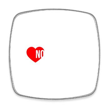 Norway 2024 Heart Holiday - Square fridge magnet - white - Front
