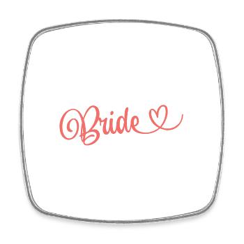 Braut Team Braut Hochzeit Braut Braut in spe - Viereckiger Kühlschrankmagnet - Weiß - Vorne