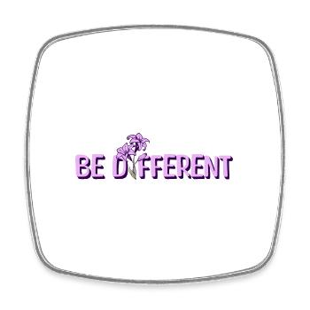 BE DIFFERENT - Jardin de fleurs de lys violets - Magnet carré - blanc - Devant