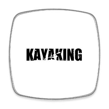 Retro Graphic Kayaking Kayak Canoe Rowing Rower Pa - Viereckiger Kühlschrankmagnet - Weiß - Vorne