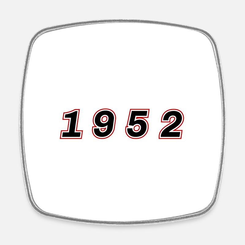 Numéro de l’année 1952 - Magnet carré - blanc