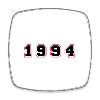 1994 Year Number - Square fridge magnet - white - Front