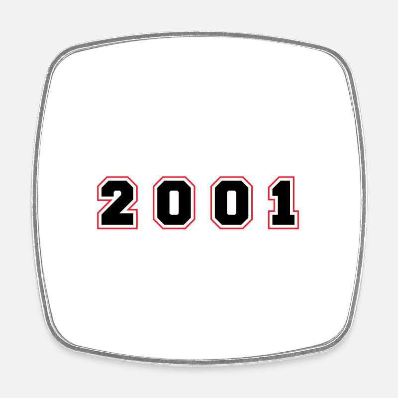 Numéro de l’année 2001 - Magnet carré - blanc