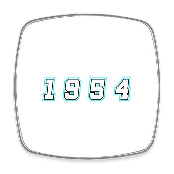 1954 Year Number - Square fridge magnet - white - Front