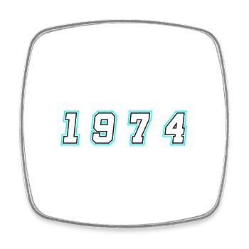1974 Year Number - Square fridge magnet - white - Front
