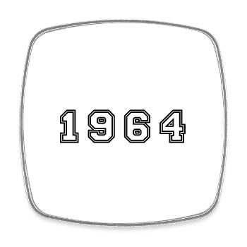 Numéro de l’année 1964 - Magnet carré - blanc - Devant