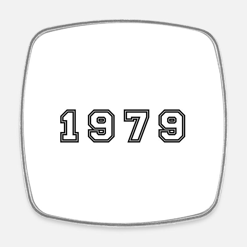 Numéro de l’année 1979 - Magnet carré - blanc