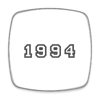 1994 Year Number - Square fridge magnet - white - Front