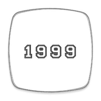 Numéro de l’année 1999 - Magnet carré - blanc - Devant