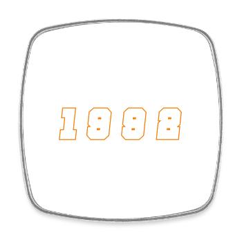 1992 Year Number - Square fridge magnet - white - Front