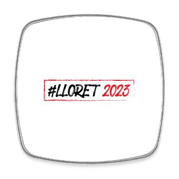 Lloret De Mar 2023 - Viereckiger Kühlschrankmagnet - Weiß - Vorne