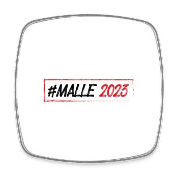 Malle 2023 - Square fridge magnet - white - Front