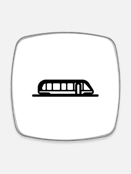 tRAIN - Magnet carré - blanc