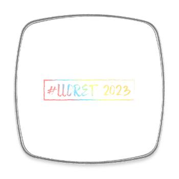 Lloret De Mar 2023 - Viereckiger Kühlschrankmagnet - Weiß - Vorne