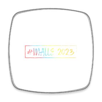 Malle 2023 - Square fridge magnet - white - Front